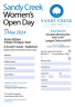 Women’s Open Day – Friday 3 May